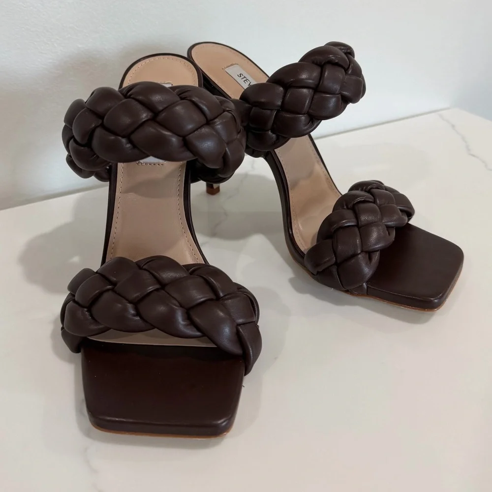 Steve Madden Size 9 Kenley Woven Slide Sandal - Picture 13 of 14